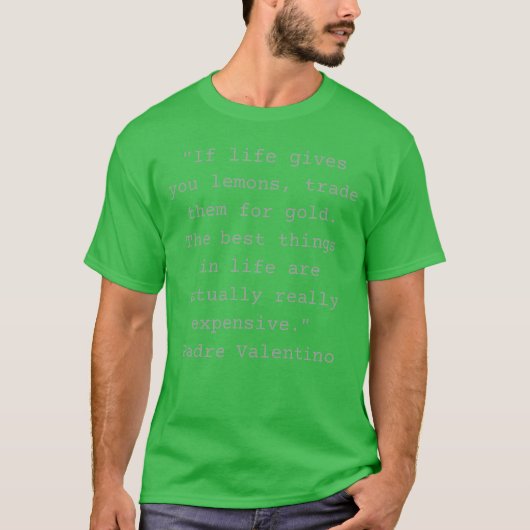 レモン 引用 フレンズ Tシャツ (正面)