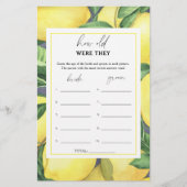 レモン – 彼らは何歳だったブライダルゲーム (正面)