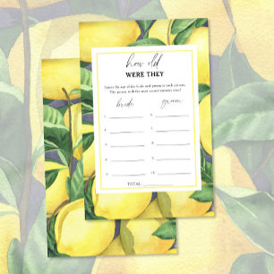 レモン – 彼らは何歳だったブライダルゲーム