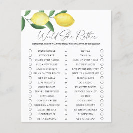 レモン – 彼女はむしろ遊ぶだろう