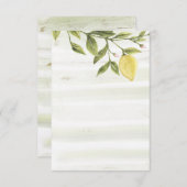 レモン 感謝カード (正面/裏面)