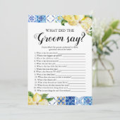 レモン 新婦の披露宴 ゲーム 招待状 (スタンド正面)