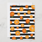 レモン |柑橘類 |ブライダルシャワー招待状 招待状 (裏面)