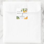 レモン | 柑橘類 | ブライダルシャワー お礼 クラシック R スクエアシール (バッグ)