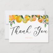 レモン | 柑橘類 | 結婚式のお礼カード サンキューカード (正面)