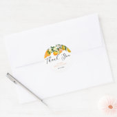 レモン | 柑橘 | ブライダルシャワー 感謝 ラウンドシール (封筒)