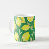 レモン,水の色のパターン,背景,果物,ウォールパップ コーヒーマグカップ (正面左)