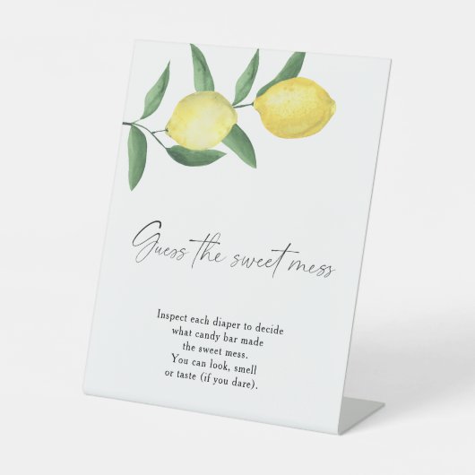 レモン – 甘い混乱を推測 台座サイン (正面)