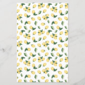 レモン 結婚前のお祝いのゲームカード 彼女はいくつ? チラシ (裏面)