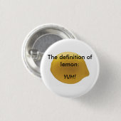 レモン 缶バッジ (正面&裏面)