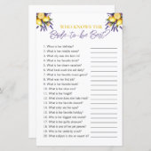 レモン「花嫁を知っている人」ブライダルシャワーゲーム (正面/裏面)