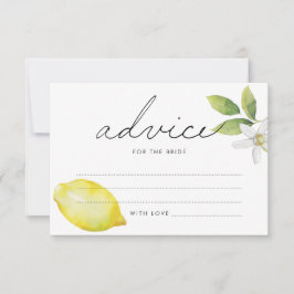 レモン、葉フローラ、アドバイスカード アドバイスカード
