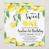 レモン 誕生日 招待状 | スウィートワン 招待状 (正面/裏面)