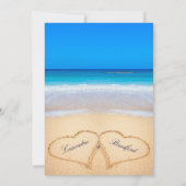 レモン 赤いカニ ローカントリー 招待状 (裏面)