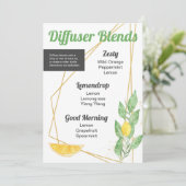 レモン&離れ油スエッセンシャルボトル 招待状 (スタンド正面)