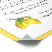 レモンITにリングを付けるブライダルシャワーゲーム ポスター (角)