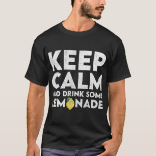 レモ保ネードの夏のレモンドリンクを穏やかに飲む Tシャツ