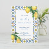 レモ地中海のイタリアンンブライダルシャワー 招待状 (スタンド正面)