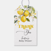 レモ地中海のンの赤感謝していちゃんシャワー ギフトタグ (正面)
