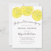 レモ地中海のンシトラスブライダルシャワー 招待状 (正面)