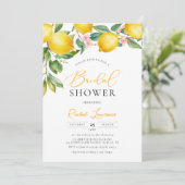 レモ地中海のンシトラスブライダルシャワー 招待状 (スタンド正面)