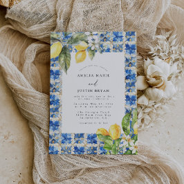 レモ地中海のンシトラス結婚式招待状 招待状