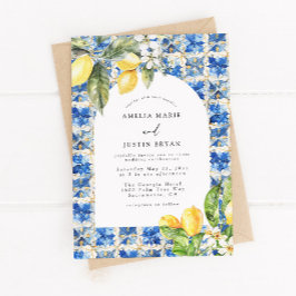 レモ地中海のンシトラス結婚式招待状 招待状