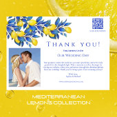 レモ地中海のンスの結婚写真に感謝の意を – 招待状