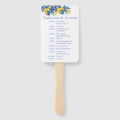 レモ地中海のンス結婚式 プログラム ハンドファン (裏面)