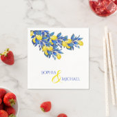 レモ地中海のンス結婚 – ナプキン スタンダードカクテルナプキン (インサイチュ)