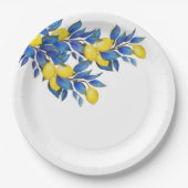 レモ地中海のンス ペーパープレート (正面)