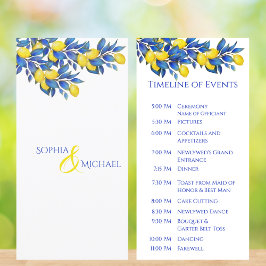 レモ地中海のンス – 結婚式 プログラム-