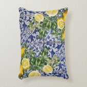レモ地中海のンズサマーポルトガルのタイル アクセントクッション (正面(垂直))