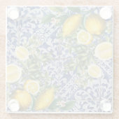 レモ地中海のンズサマーポルトガルのタイル ガラスコースター (裏面)