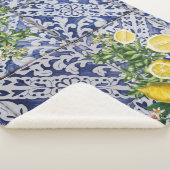 レモ地中海のンズサマーポルトガルのタイル シェルパブランケット (3/4)