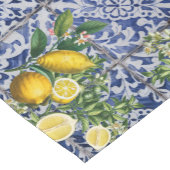 レモ地中海のンズサマーポルトガルのタイル ショートテーブルランナー (コーナー)