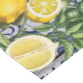 レモ地中海のンズサマーポルトガルのタイル テーブルクロス (アングル)
