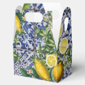 レモ地中海のンズサマーポルトガルのタイル フェイバーボックス (オープン)