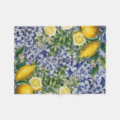 レモ地中海のンズサマーポルトガルのタイル フリースブランケット (正面(横))