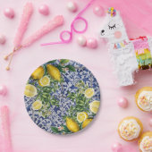 レモ地中海のンズサマーポルトガルのタイル ペーパープレート (パーティー)