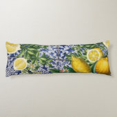 レモ地中海のンズサマーポルトガルのタイル ボディピロー (裏面)