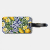 レモ地中海のンズサマーポルトガルのタイル ラゲッジタグ (裏面横)