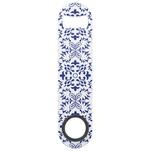 レモ地中海のンズブルーモザイク結婚タイル スピード栓抜き (正面)