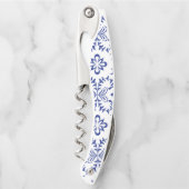 レモ地中海のンズブルーモザイク結婚タイル ソムリエナイフ (正面)