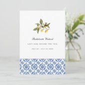 レモ地中海のンタイルバチェロレッテ週末用カード 招待状 (スタンド正面)