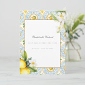 レモ地中海のンタイルバチェロレッテ週末用カード 招待状 (スタンド正面)