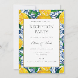 レモ地中海のンタイル披露宴招待状カード 招待状