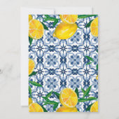 レモ地中海のンタイル披露宴招待状カード 招待状 (裏面)