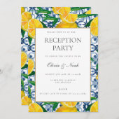 レモ地中海のンタイル披露宴招待状カード 招待状 (正面/裏面)