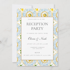 レモ地中海のンタイル披露宴招待状カード 招待状